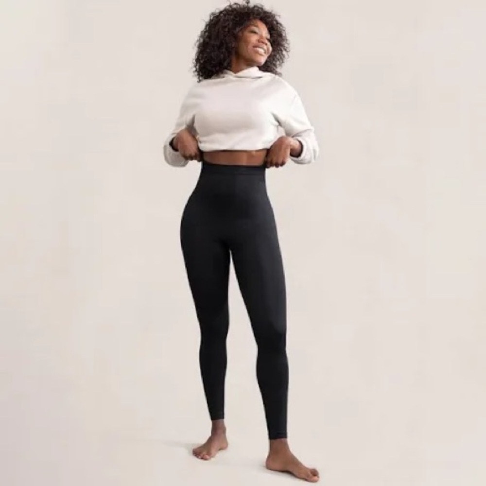 Shapermint Essentials High Waisted Black Shaping Shapewear Stretch‎ Leggings 4XL